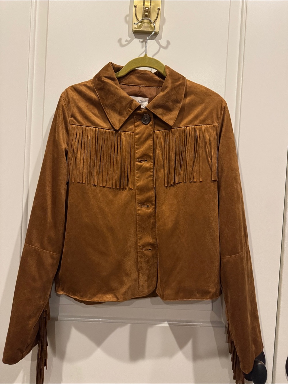 NWT Women's Western Fringe Faux Suede Fashion Jacket - Universal Thread™ Sz S - Picture 3 of 9
